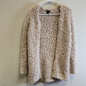 F&F Women's Cream Textured Cardigan
